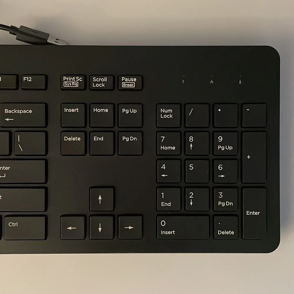 HP Keyboard, New, 17.5 inches long, black